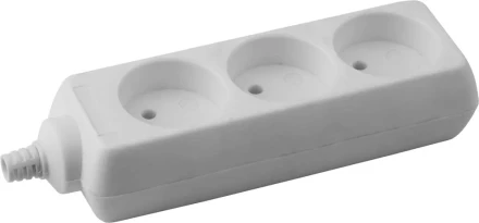 Колодка DEXX для удлинителя, 3 гнезда, макс мощность 3500Вт 55100-3 купить в Ноябрьске