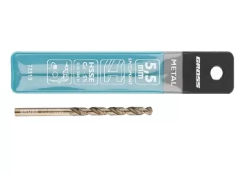 Сверло спиральное по металлу, 5,5 мм, HSS-Co  GROSS 72319 купить в Ноябрьске