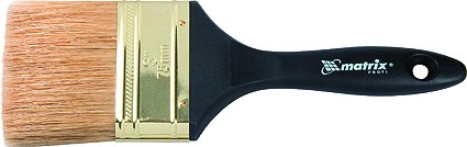 Кисть плоская &quot;Профи&quot; 1,5&quot; натуральная щетина пластмассовая ручка  MATRIX 83161 купить в Ноябрьске