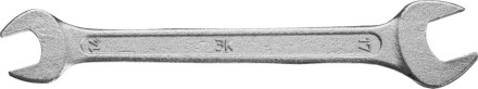 Ключ рожковый гаечный ЗУБР &quot;СТАНДАРТ&quot;, оцинкованный, 14х17мм 27115-14-17 купить в Ноябрьске