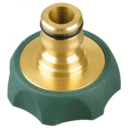 Адаптер внешний RACO "Profi-Plus" (соединитель-резьба внешняя), латунный с покрытием TPR, 3/4" 4244-55112B