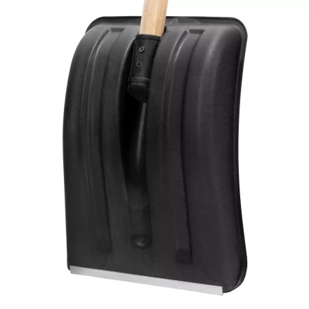 Лопата для уборки снега полипропиленовая Sparta, 275х365х870 мм, деревянный черенок, Россия 61653 купить в Ноябрьске