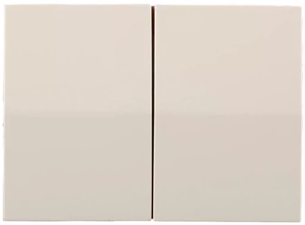 Выключатель СВЕТОЗАР &quot;ЭФФЕКТ&quot; двухклавишный, без вставки и рамки, цвет бежевый, 10A/~250B SV-54434-B купить в Ноябрьске