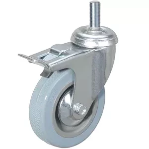 Колесо аппаратное поворотное SCtgb 42 100 мм с болтом и тормозом (F) 1003630 купить в Ноябрьске