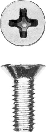 Винт DIN 965, M6 x 16 мм, 9 шт, кл. пр. 4.8, оцинкованный, ЗУБР 303116-06-016 купить в Ноябрьске