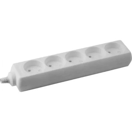 Колодка DEXX для удлинителя, 5 гнезд, макс мощность 3500Вт 55100-5 купить в Ноябрьске