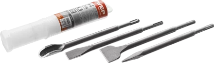 Набор зубил ЗУБР 4 шт 250 мм SDS-Plus 29230-Н4 купить в Ноябрьске