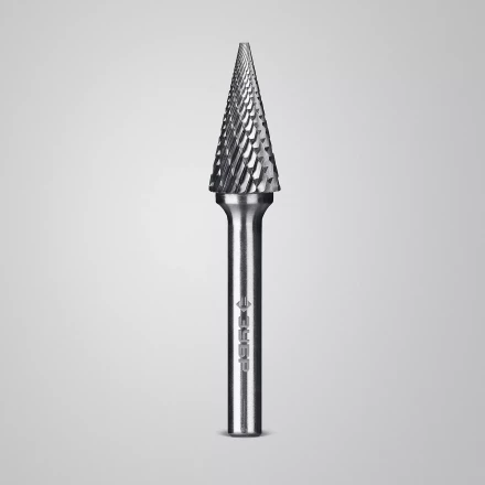 Зубр Твердосплавная борфреза M - конус с острым углом, 12 х 25 мм, угол 25° (28811-12-25) купить в Ноябрьске