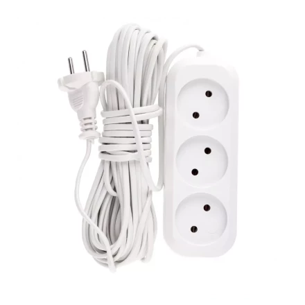 Удлинитель бытовой без заземления 10 м 3 розетки 6 А серия УХ6 Denzel 95929 купить в Ноябрьске