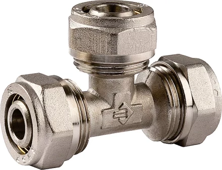 Тройник ЗУБР соединительный, цанга-цанга, 20х20х20х2,0, никель 51403-20 купить в Ноябрьске