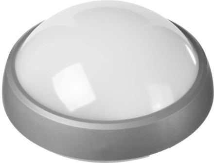 Светильник STAYER &quot;PROFI&quot; PROLight светодиодный, влагозащищенный IP65, пластиковый корпус, PC, влагозащищенный, круг, металлик, 4000К, 12(100Вт) 57362-100-S купить в Ноябрьске