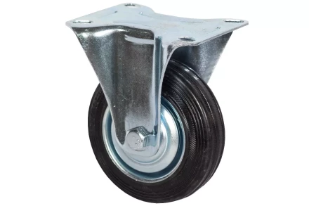 Аппаратное неповоротное колесо HITCH 200*44 резина черная FC80 (SZ084993) купить в Ноябрьске