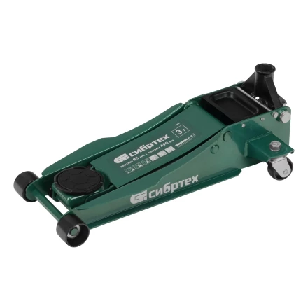 Домкрат гидравлический подкатной, 3 т, 85-490 мм, быстрый подъем, низкий подхват, проф.// Сибртех 50850 купить в Ноябрьске