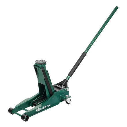 Домкрат гидравлический подкатной, 3 т, 85-490 мм, быстрый подъем, низкий подхват, проф.// Сибртех 50850 купить в Ноябрьске