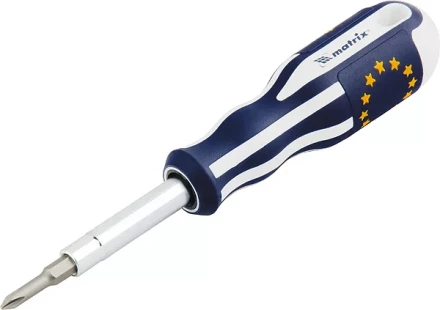 Отвертка комбинированная SL5,0 / Ph1 SL6,0 / Ph2 CrV трехкомп. эргоном. ручка MATRIX MASTER   12040 купить в Ноябрьске