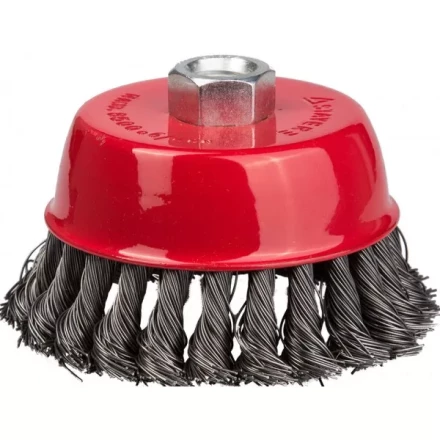 STAYER &quot;PROFESSIONAL&quot;. Щетка чашечная для УШМ, жгутированная стальная проволока 0,5мм, 65ммхМ14 35128-065_z01 купить в Ноябрьске
