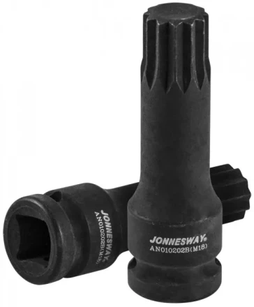 Торцевая насадка 1/2&quot;DR M18x78мм для задней ступицы автомобилей VAG  AN010202B Jonnesway 49446 купить в Ноябрьске