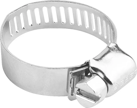 Хомуты ЗУБР &quot;ЭКСПЕРТ&quot;, оцинкованные, просечная лента 12 мм, 105-127 мм, 50 шт 37805-105-127-50 купить в Ноябрьске