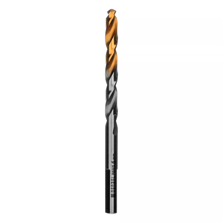 Сверло спиральное по металлу Denzel 6 x 93 мм, Р6М5, Golden Tip, 718235 купить в Ноябрьске