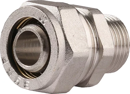 Соединитель ЗУБР с наружной резьбой, цанга-штуцер, 1/2&quot;х20х2,0 мм, никель 51401-20-1/2 купить в Ноябрьске