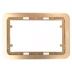Панель СВЕТОЗАР &quot;ГАММА&quot; накладная для двойных розеток, цвет золотой металлик, 1 гнездо SV-54145-2-GM купить в Ноябрьске