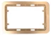 Панель СВЕТОЗАР &quot;ГАММА&quot; накладная для двойных розеток, цвет золотой металлик, 1 гнездо SV-54145-2-GM купить в Ноябрьске
