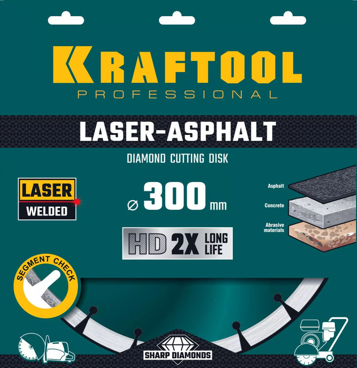 Диски алмазные отрезные для бетонорезов и швонарезчиков ASPHALT 36687-300 купить в Ноябрьске