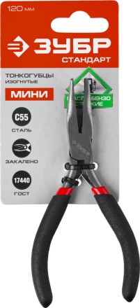 Тонкогубцы ЗУБР &quot;СТАНДАРТ&quot; изогнутые, 120мм 22169-4 купить в Ноябрьске