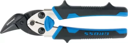 Ножницы по металлу&quot;PIRANHA&quot;МИНИ 185мм,прямой и правый рез,сталь-СrM,двухкомпонентные рукоятки GROSS 78361 купить в Ноябрьске