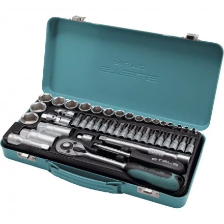 Набор торцевых головок с трещоткой 1/4 и 3/8 44 предмета Stels 13575 купить в Ноябрьске
