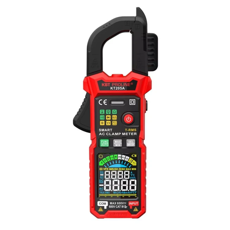 Токоизмерительные клещи КВТ KT 205А с True RMS (90385) купить в Ноябрьске