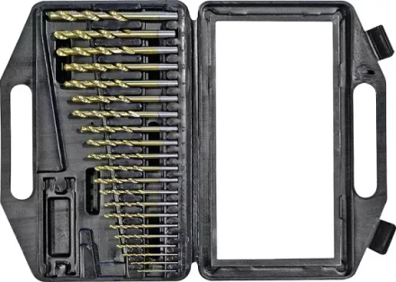 Набор сверл по мет 1,0-10,0мм 21шт белые, мет. коробка Кратон 1 05 01 018 купить в Ноябрьске