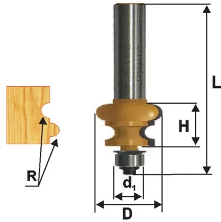 Фреза кром фигурная ф254х16мм R32мм хв 12мм 10693 купить в Ноябрьске
