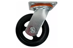 Аппаратное поворотное колесо большегрузное HITCH 100*50 резина черная SCd42 (SZ084994)