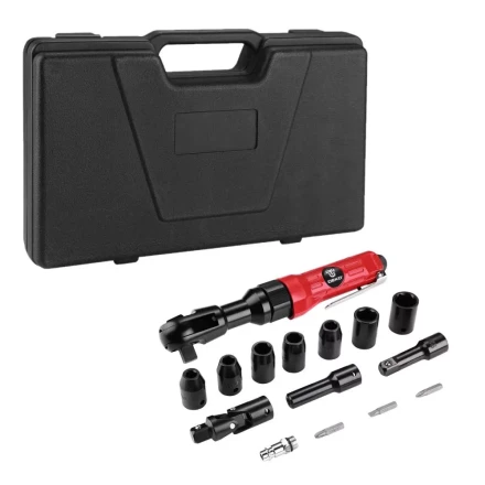 Трещотка пневматическая DEKO DKPT03 SET 3, 018-1103, в чемодане с набором 15 предметов купить в Ноябрьске