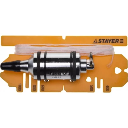Отвес STAYER &quot;PROFI&quot; строительный со шнуром, с противоударными ободками, 400 г 06352-40 купить в Ноябрьске