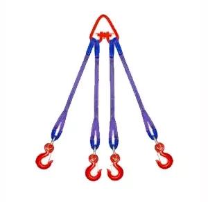 Строп текстильный четырехветвевой 4СТ 8 т  L=5.5 м К 90 мм Звено РТ-3 купить в Ноябрьске