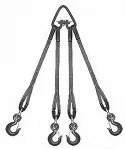 Строп текстильный четырехветвевой 4СТ 8 т  L=5.5 м К 90 мм Звено РТ-3 купить в Ноябрьске