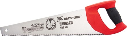 Ножовка по дереву 500 мм 7-8 TPI зуб - 3D каленый зуб двухкомпонентная рукоятка MATRIX 23542 купить в Ноябрьске