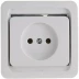 Розетка СВЕТОЗАР &quot;ГАММА&quot; одинарная, цвет белый, 16А/~250В SV-54100-W купить в Ноябрьске