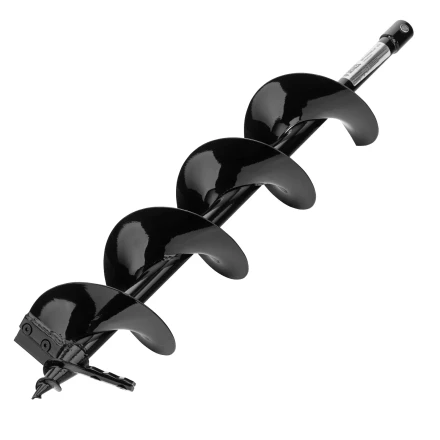 Шнек для грунта ER-150, диаметр 150 мм, длина 800 мм,соединение 20 мм, съемный нож Denzel 56007 купить в Ноябрьске