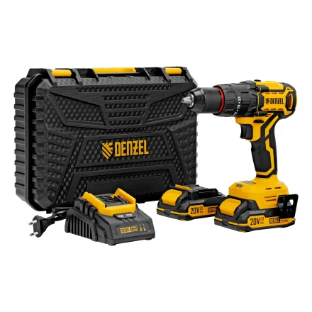 Дрель-шуруповерт аккумуляторная ударная бесщет. CIDH-BL-20, Li-Ion, 20 В// Denzel купить в Ноябрьске