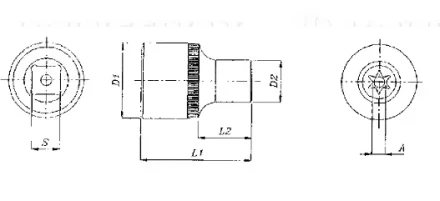 Торцевая головка 3/8&quot;DR внешний TORX Е-12 S06H312 Jonnesway 49705 купить в Ноябрьске
