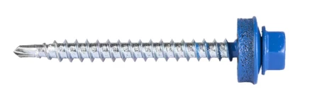 Саморезы ЗУБР &quot;ПРОФЕССИОНАЛ&quot; окраш., RAL 5005 синий насыщен., для крепл. кров. матер. к дерев. обреш., 4.8x50мм, 250шт 4-300315-48-050-5005 купить в Ноябрьске