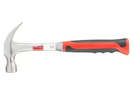 Молоток-гвоздодер 450 г цельнометаллический двухкомпонентная рукоятка MATRIX 10460 купить в Ноябрьске