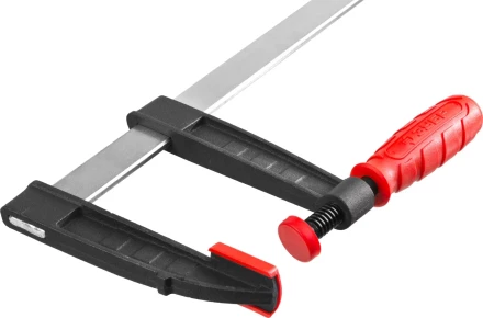 Струбцина ЗУБР &quot;МАСТЕР&quot;, тип &quot;F&quot;, пластмассовая ручка, стальная закаленная рейка, 120х800мм 32150-120-800 купить в Ноябрьске