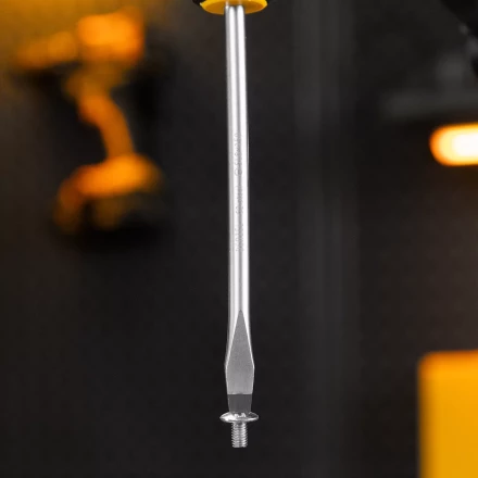 Отвертка Denzel, SL8x150 мм, S2, 3к рукоятка, 122007 купить в Ноябрьске