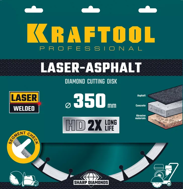 Диски алмазные отрезные для бетонорезов и швонарезчиков ASPHALT 36687-350 купить в Ноябрьске