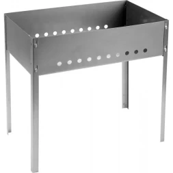 Мангал GRINDA "BARBECUE", толщина 0,8мм, в коробке, 500х300х500мм 427782