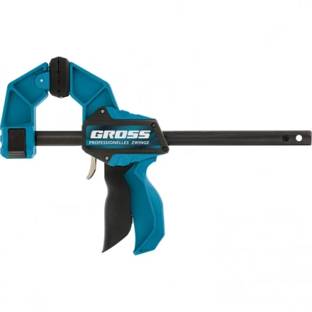 Струбцина реечная быстрозажимная пистолетного типа пошаговый механизм пластиковый корпус 150 мм Gross 20700 купить в Ноябрьске